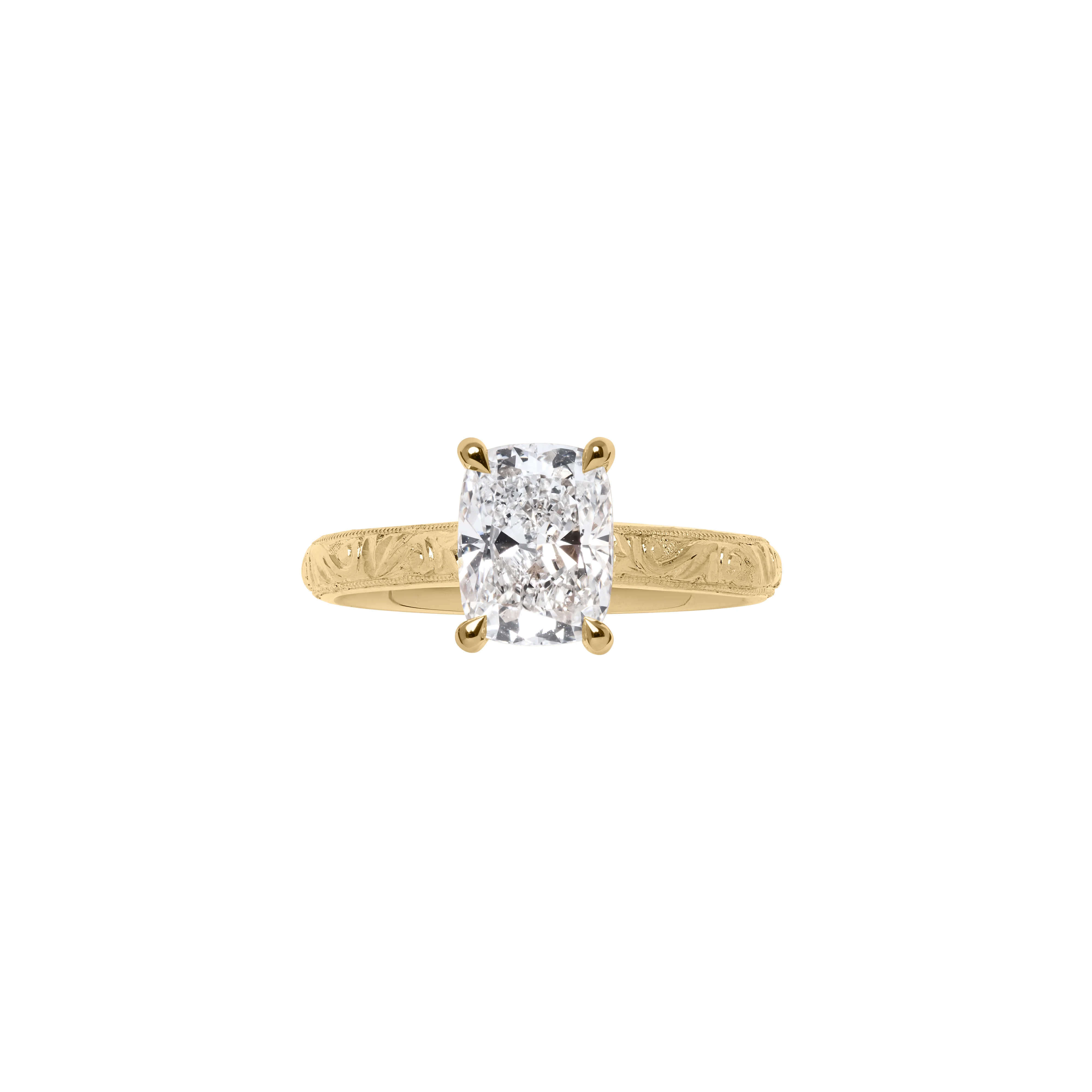 Engraved Engagement Rings